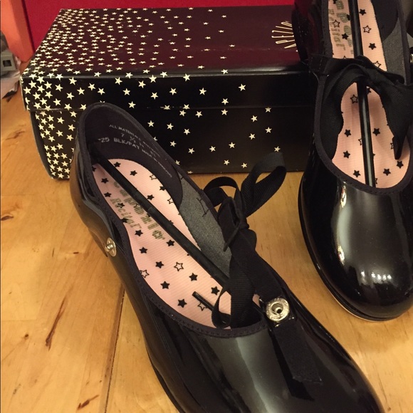 -NEW Capezio Tap Shoes, s. 4 N black - Picture 4 of 6